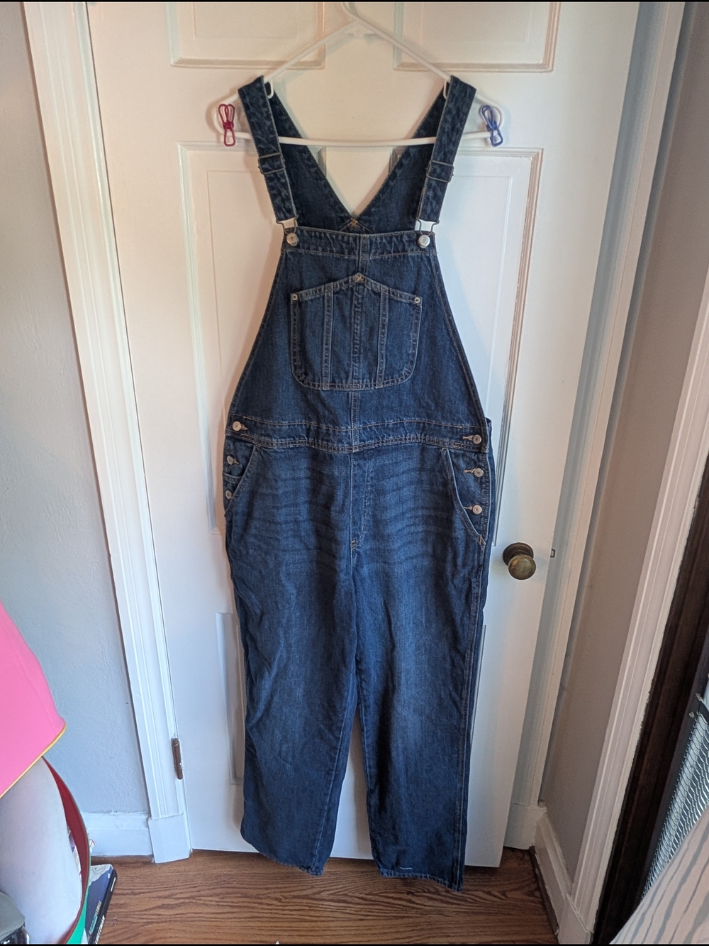 New Dark Blue Denim Overalls - 16 Tall